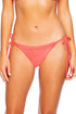 Luli Fama Pura Curiosidad Wavy Ruched Back Tie Side Bottom